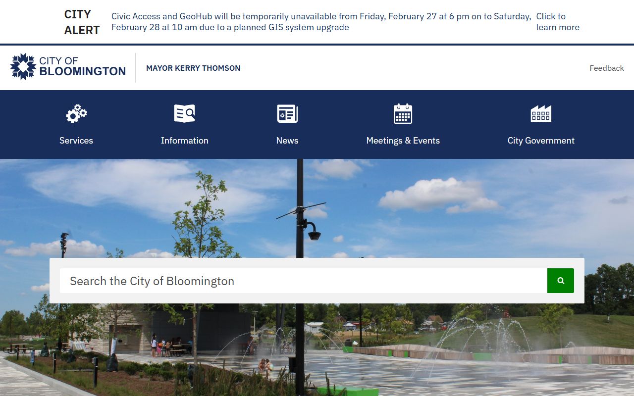 Bloomington Indiana city website for dissolution of marriage resources