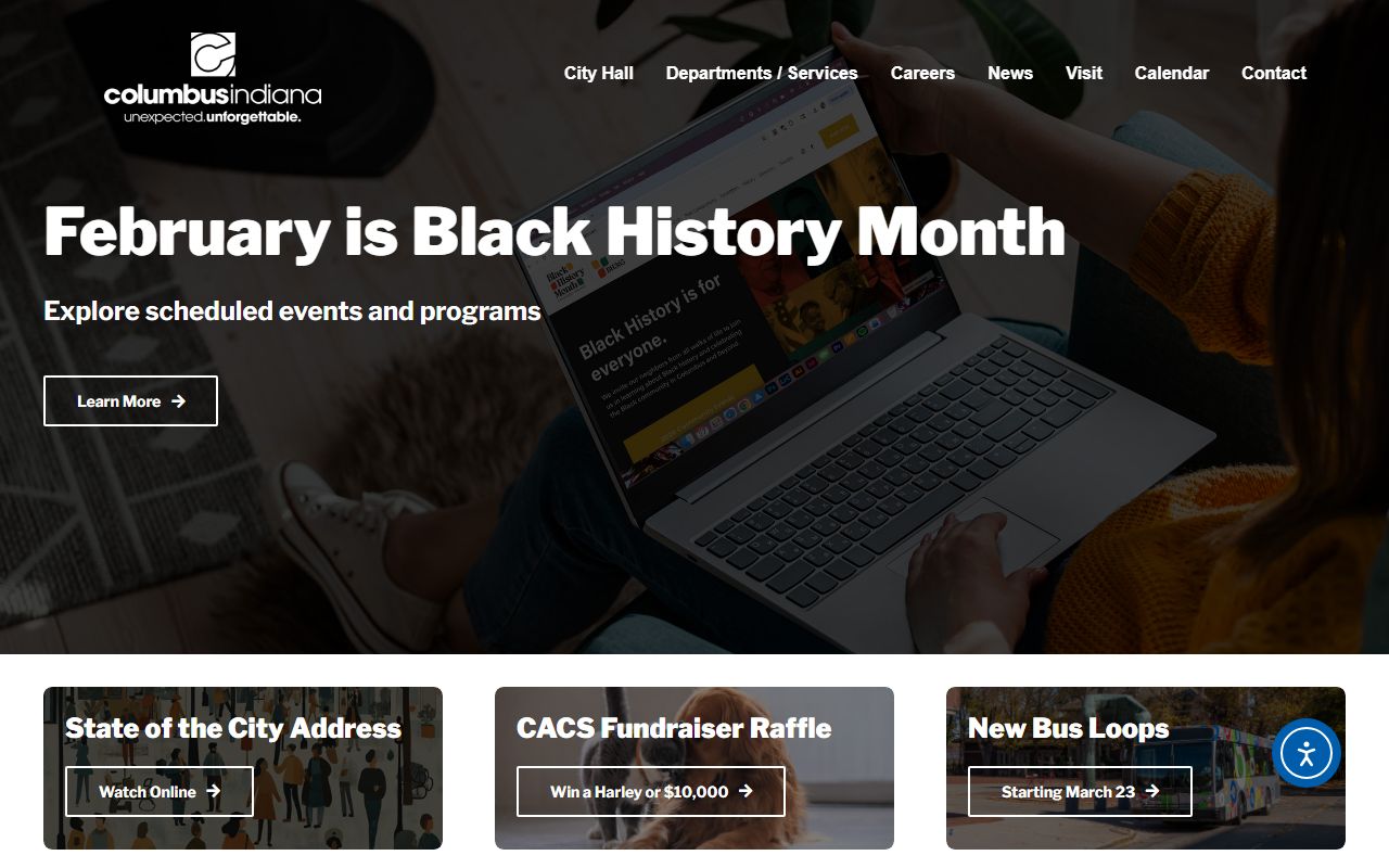 Columbus Indiana city website for dissolution of marriage resources