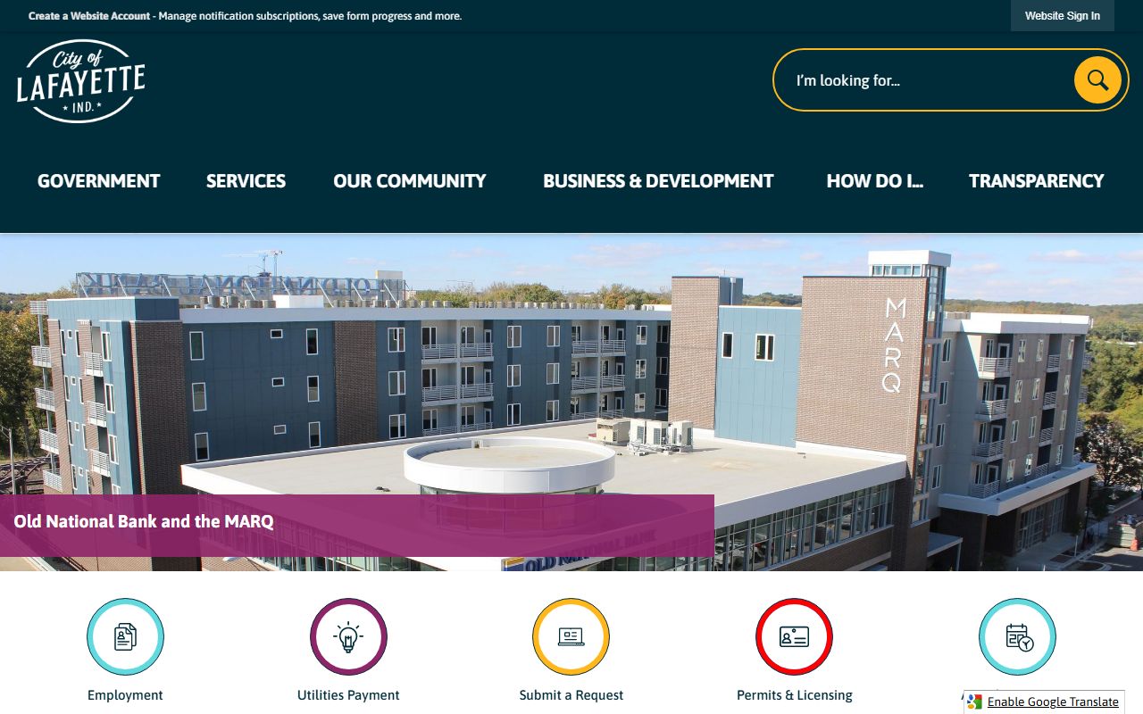 Lafayette Indiana city website for dissolution of marriage resources