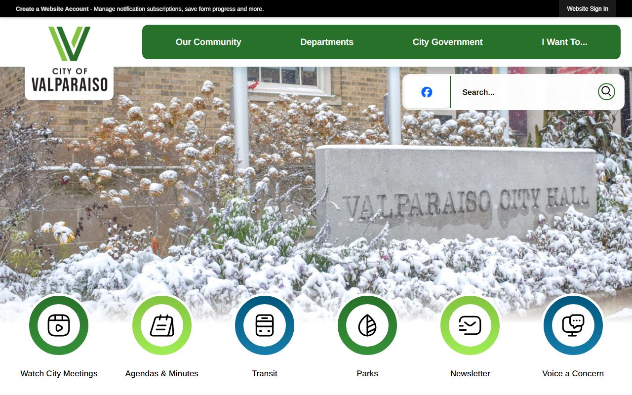 Valparaiso Indiana city website for dissolution of marriage resources