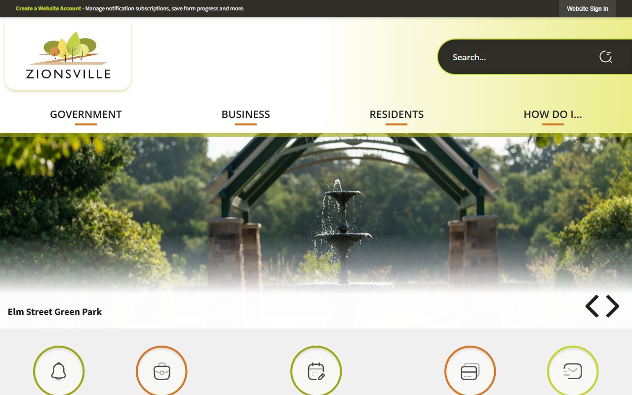 Zionsville Indiana city website for dissolution of marriage resources