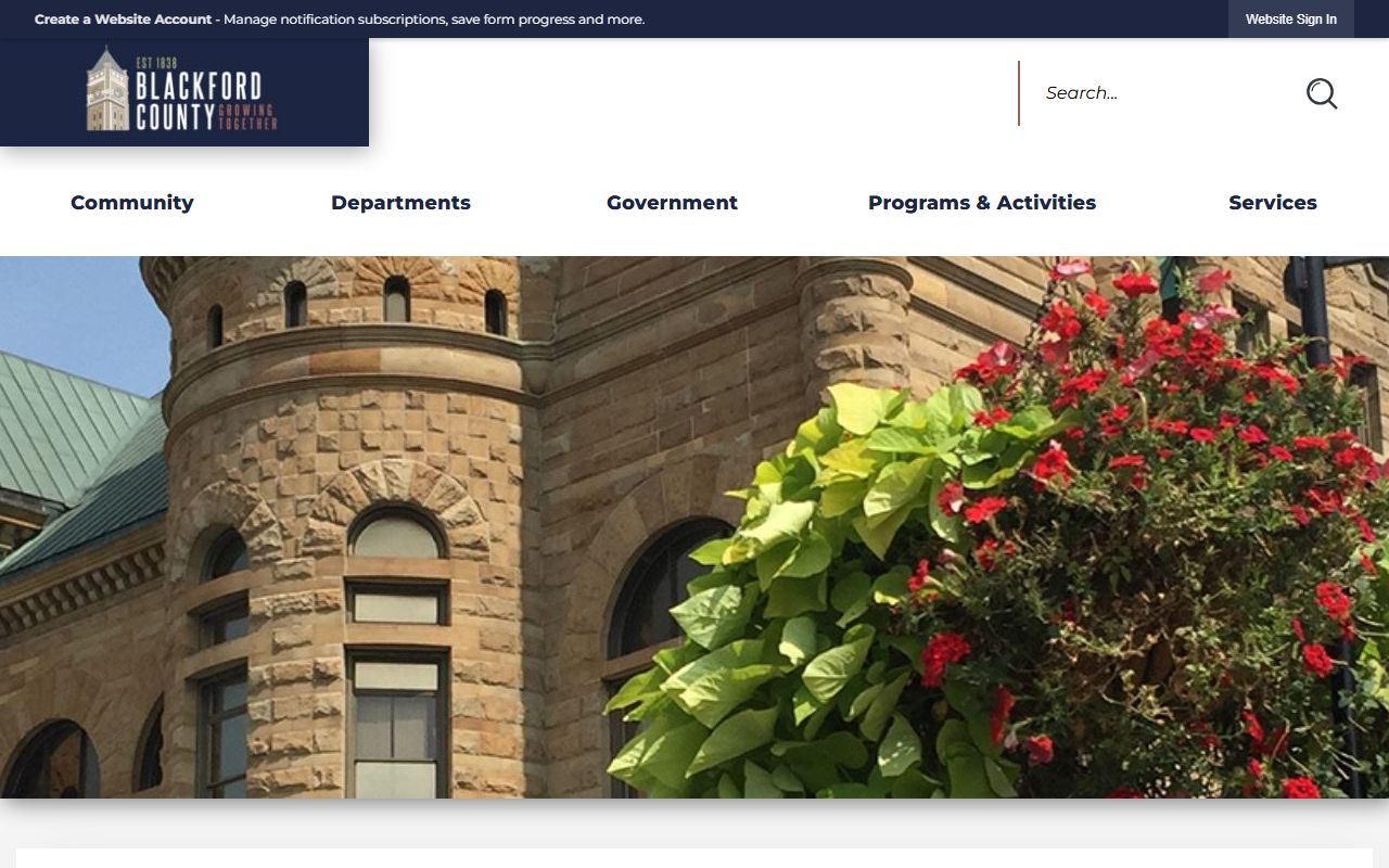 Blackford County clerk resources for dissolution of marriage