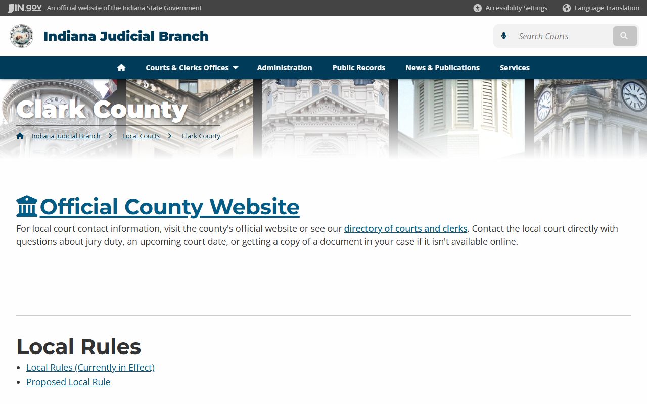 Clark County dissolution of marriage court records directory