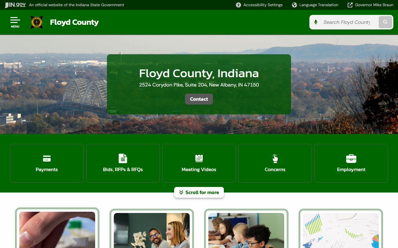 floyd county government website resources for dissolution of marriage records