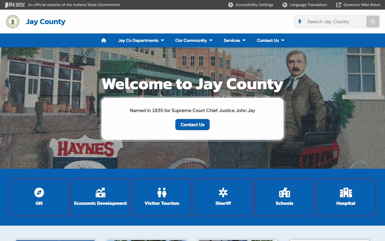 Jay County dissolution of marriage clerk resources at county government website