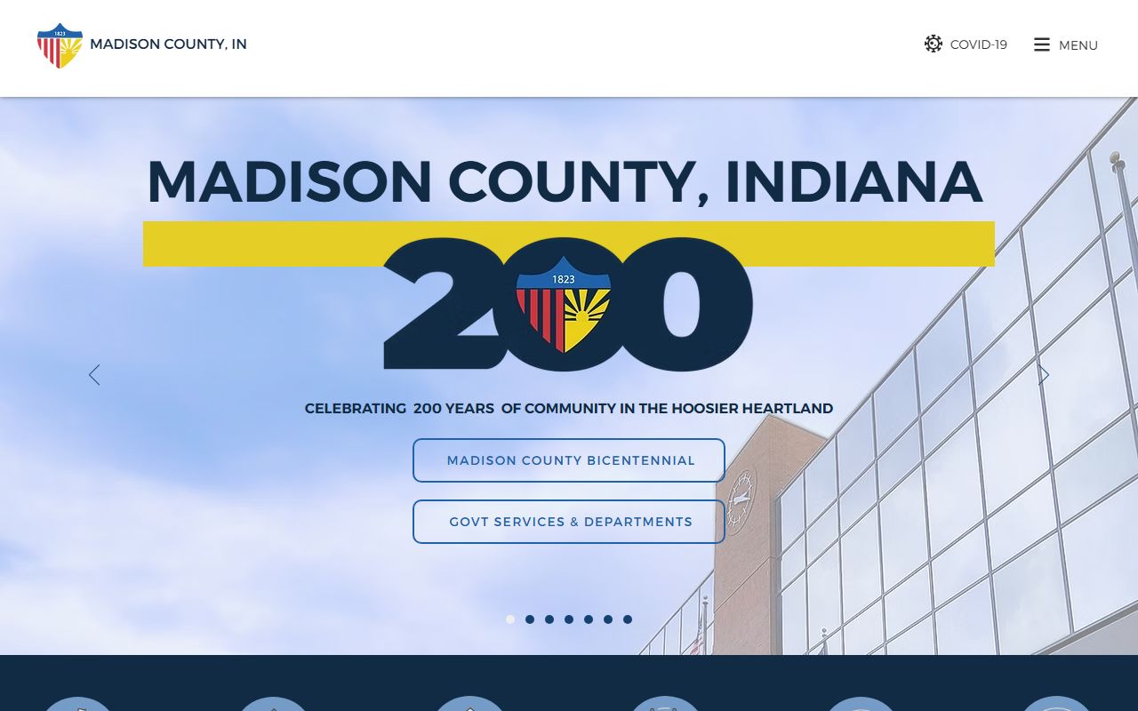 Madison County government website with resources for dissolution of marriage in Anderson Indiana