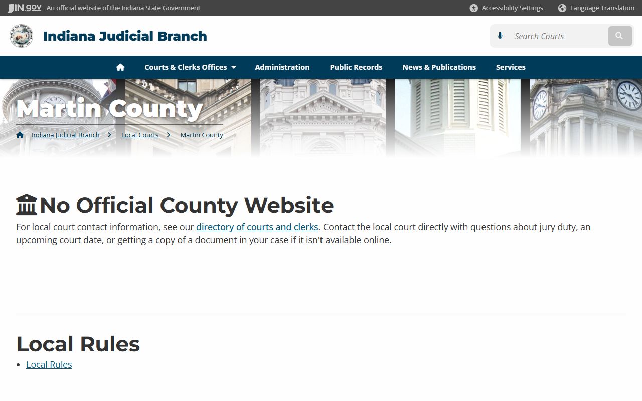 Martin County court records for dissolution of marriage