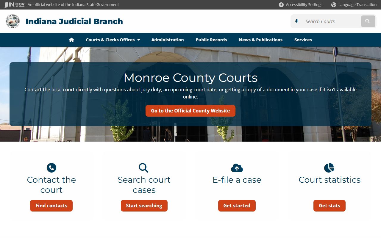 Monroe County court records for dissolution of marriage