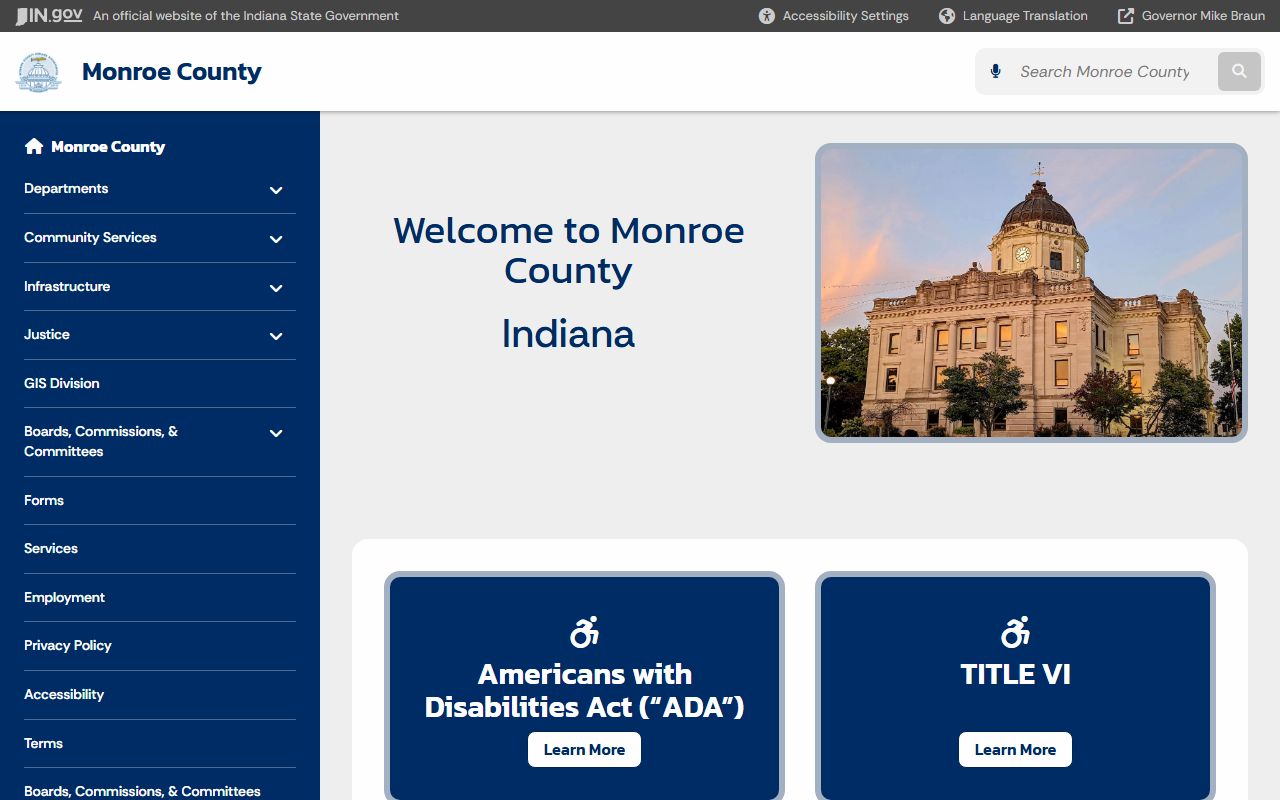 Monroe County clerk resources for dissolution of marriage