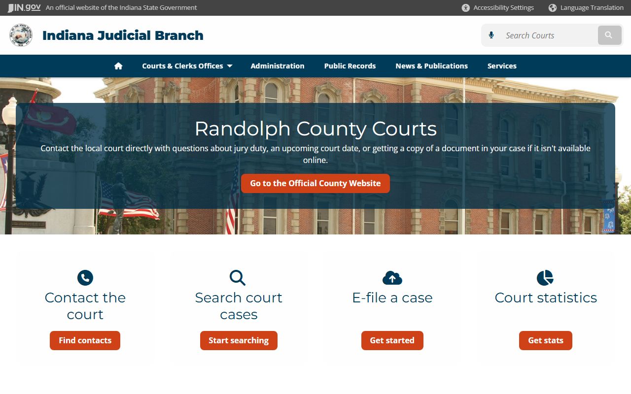 Randolph County court records for dissolution of marriage