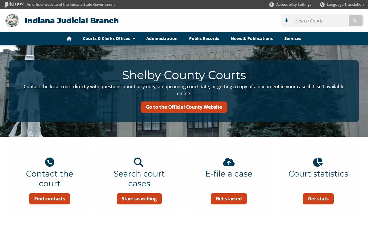 Shelby County court records for dissolution of marriage