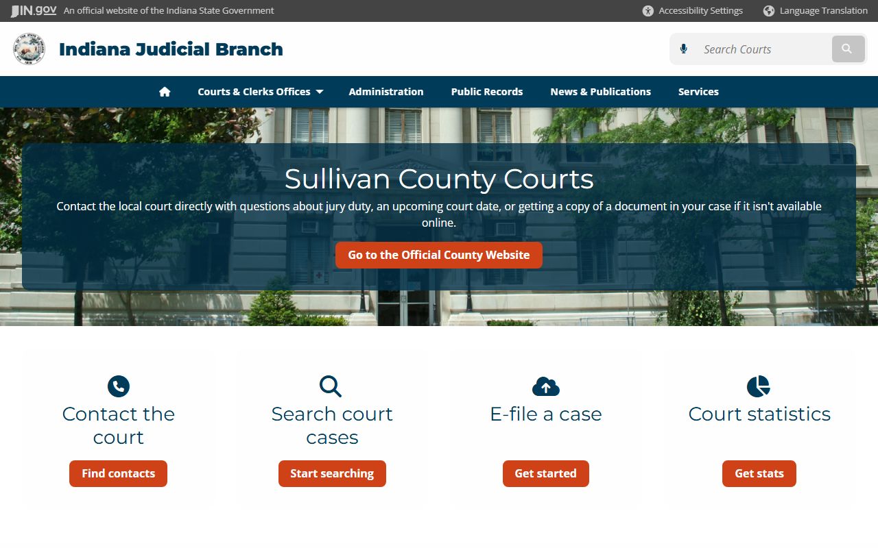 Sullivan County court records for dissolution of marriage