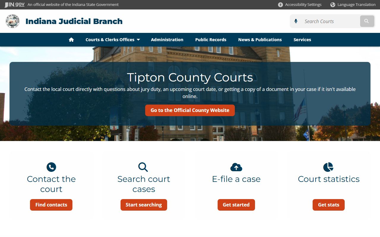 Tipton County court records for dissolution of marriage